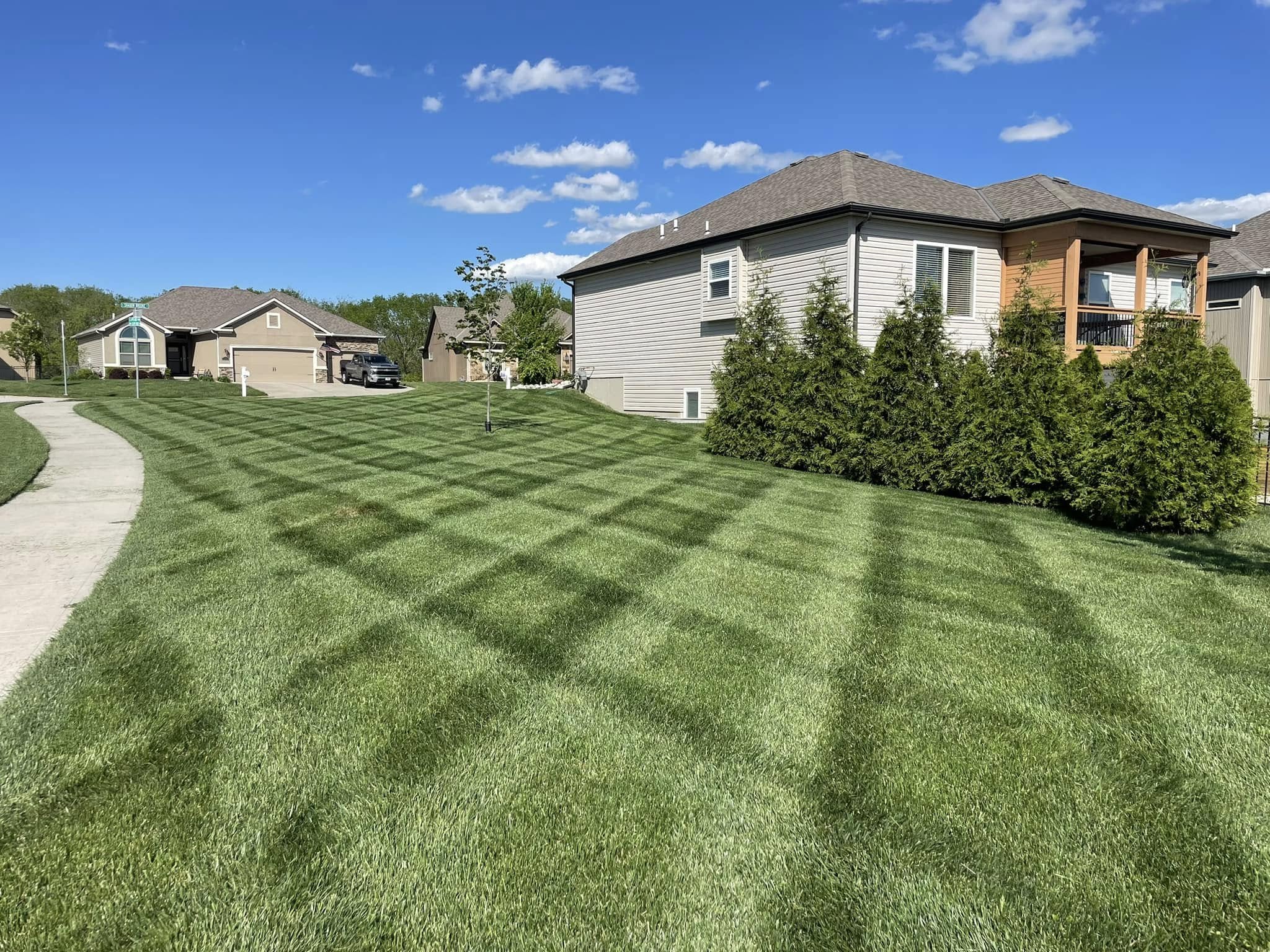 Capitol Lawn and Landscape lawn care work